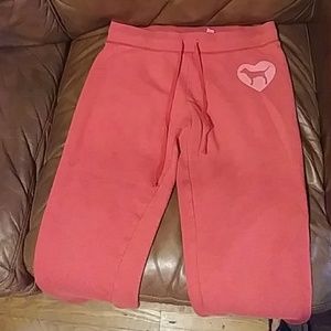 Pink Victoria Secret sweet pants capris